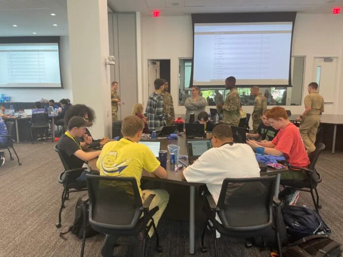 Students show their cyber skills at tech conference