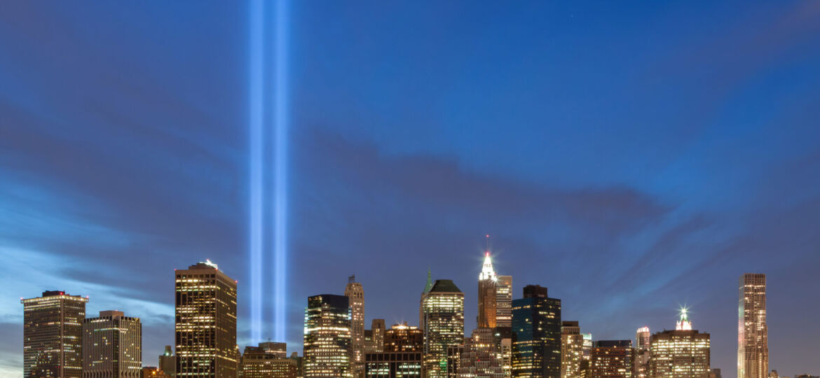 Manhattan skyline at twilight